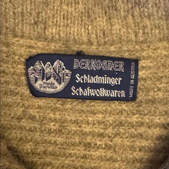 RARE Vintage 80's Derkogner Schladminger Schafwollwaren Wool Sweater - Picture 2 of 12